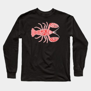 Lobster (red and white horizontal) Long Sleeve T-Shirt